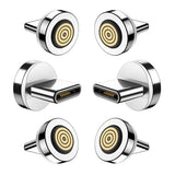 Magnetic Charging Tips 7pin Series (USB-C Tips) 6pcs,Magnetic Type-C Tips,Just 3.0A&7Pin Data Charger Tips Without USB Cable