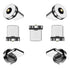 Magnetic Charging Tips (iPoTips) 7pack,just Magnetic tip (iProduct Tips),Without USB Cables& Non-Data,Compatibility for iOS-SmartSeries