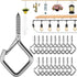 20 Pcs 304 Stainless Steel Eye Screw Hooks for Hanging Heavy Duty.Windproof Ceiling Hooks for Hanging Plants,Cup,Wind Chime,Bird Feeders,Christmas String Lights at Indoor&Outdoor 2.2 Inch