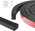 326A0004 Ribbed Bulkhead Seal Strip 3/5" X 65", Tonneau Cover Bulkhead/Service Kit/Self-Adhesive EPDM Foam Rubber Seal W/Tape/Ideal Weather Stripping