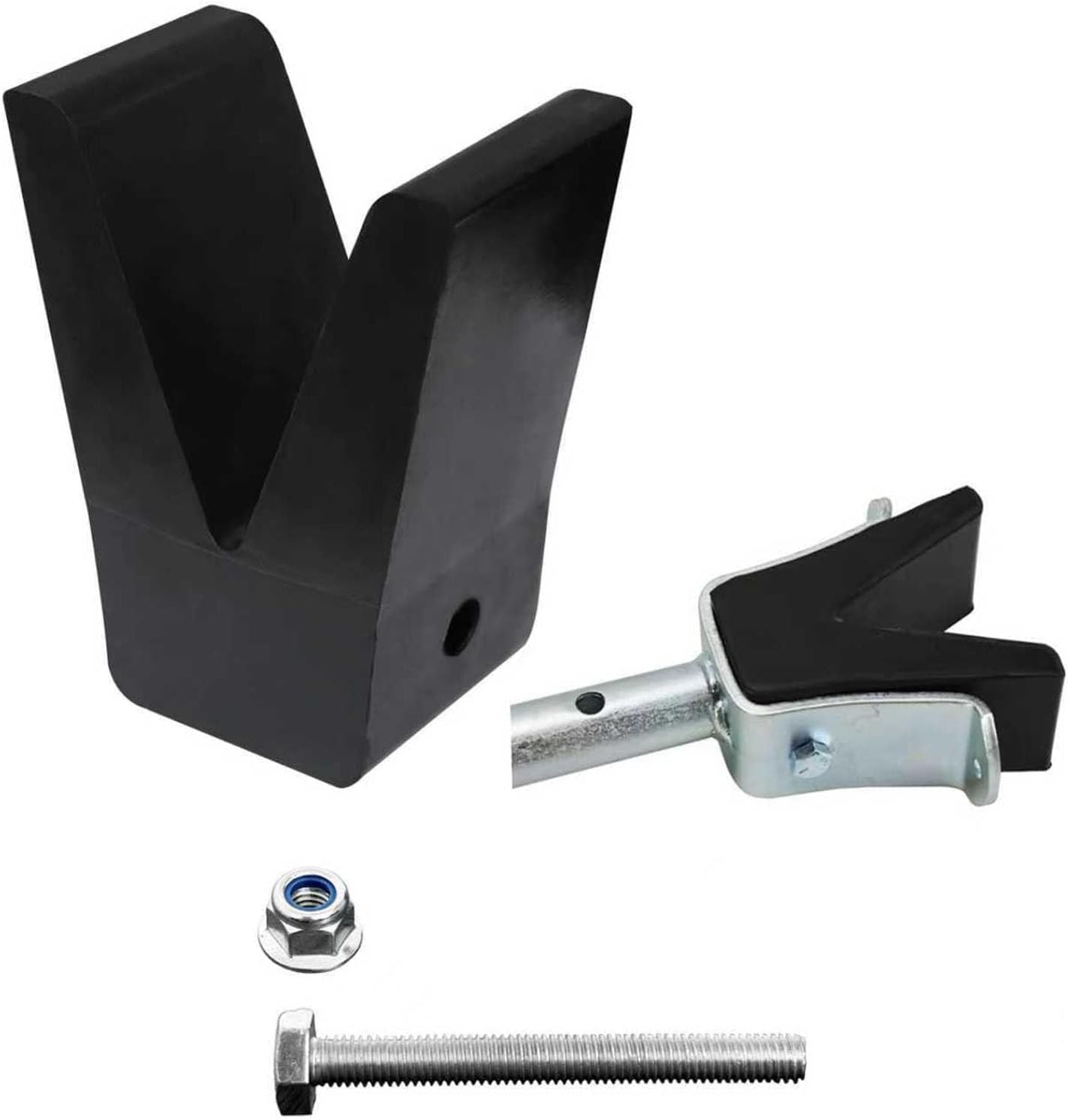 181440 3005.2187 Rubber Straight Transom Saver w/Hole for Tracker Marine Boat/2in V-Block Rubber Only, Fits Extreme Max 3001.1068 Angled Transom Saver/3005.3852