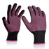 2Pcs Heat Resistant Gloves with Silicone Bumps, Professional Heat Protection Gloves for Hair Styling, Mitts for Curling Iron Wand Flat Iron Sublimation, Rose Red