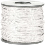 Nylon Satin Cord, 2mm 50 Yards Braided Lift Shade Cord for Necklace Bracelet String Cord, Blind Shade, Trim and Shoelaces (White)