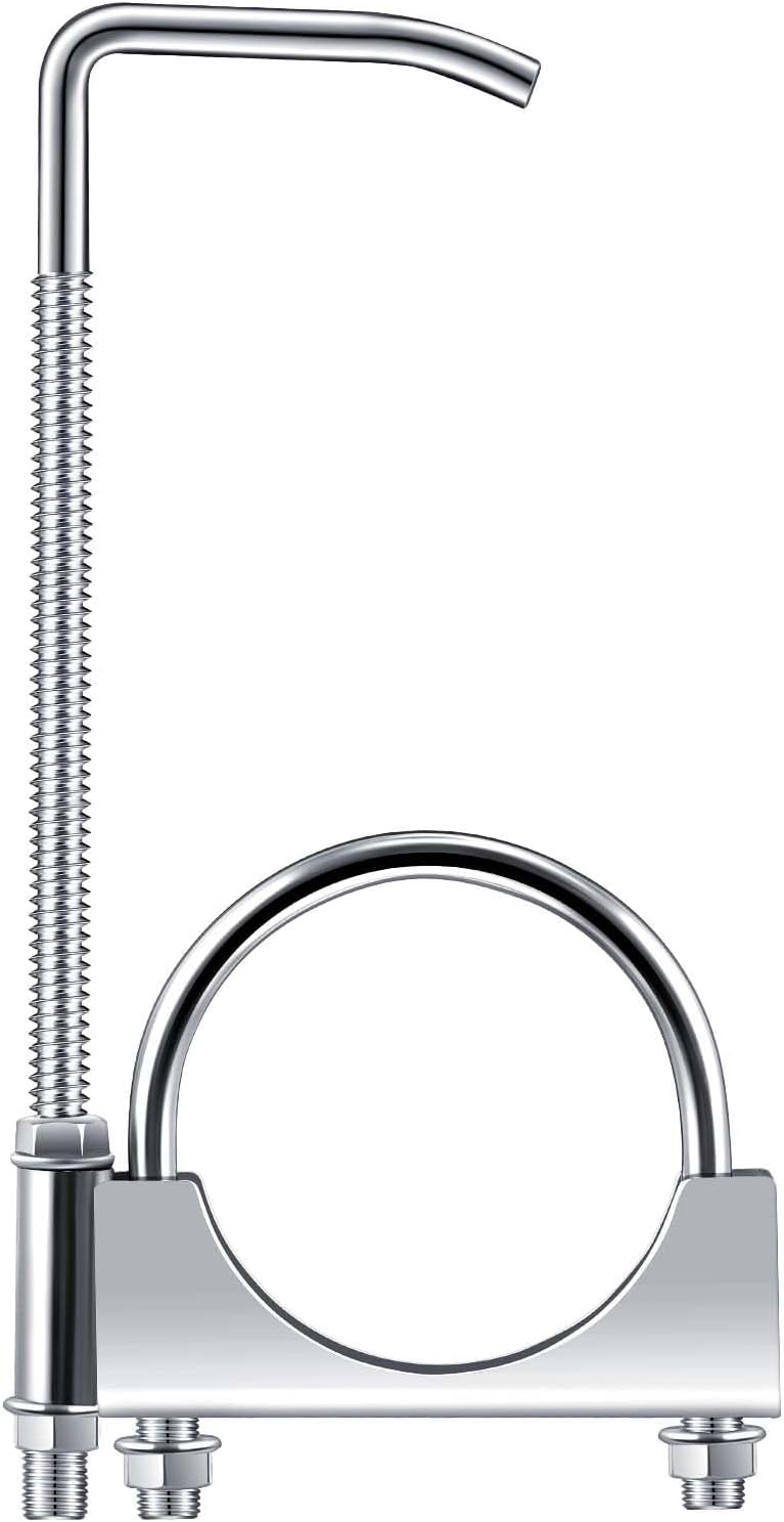 2.5 inch universal exhaust clamp with hanger, galvanized material