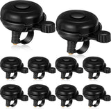 15 Pcs Classic Bike Bell Aluminum Bicycle Bell Loud Crisp Clear Sound Bike Accessories Easy Installation for Adults Kids Girls Boys, Black
