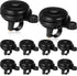 15 Pcs Classic Bike Bell Aluminum Bicycle Bell Loud Crisp Clear Sound Bike Accessories Easy Installation for Adults Kids Girls Boys, Black