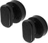 2 Pack Powerful Suction Cup Glass Mirror Door Handle, Refrigerator Drawer Bathroom Suction Cup Wall Armrest, Bathtub Shower Handle Kitchen Drawer Cabinet Knob Suction Cup, Black