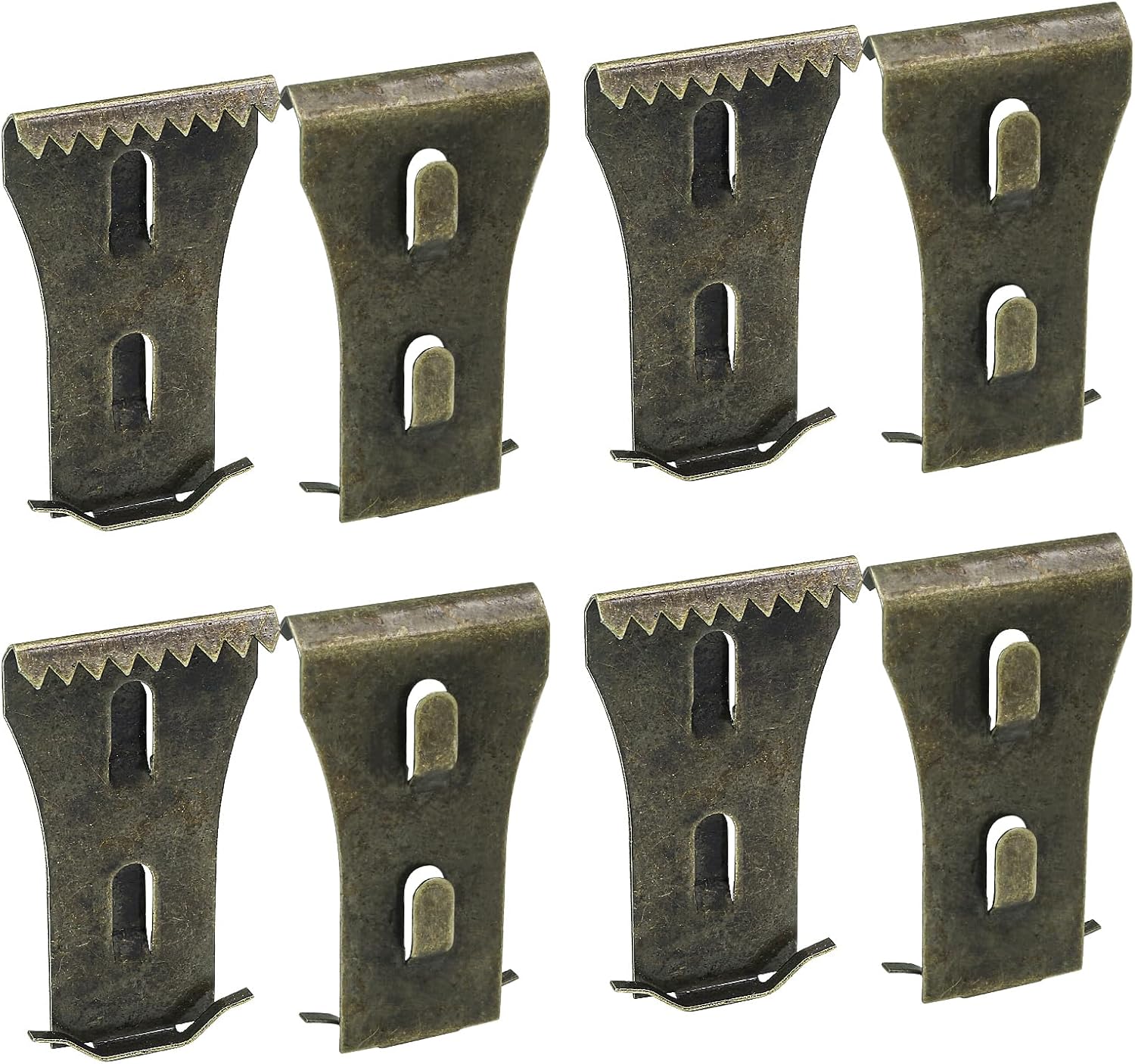 8Pcs Brick Clips for Hanging Outdoors Metal Brick Hangers Brick Wall Hooks Hangers for Outside Wall Home Decor, Fits 2-1/4" to 2-3/8" High Bricks