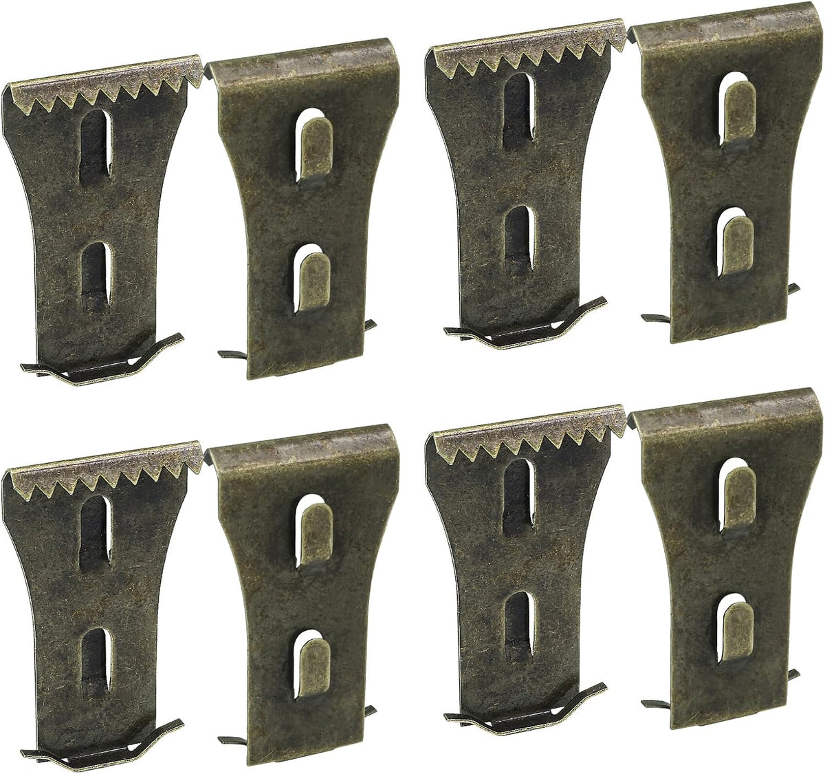 8Pcs Brick Clips for Hanging Outdoors Metal Brick Hangers Brick Wall Hooks Hangers for Outside Wall Home Decor, Fits 2-1/4" to 2-3/8" High Bricks