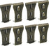 8Pcs Brick Clips for Hanging Outdoors Metal Brick Hangers Brick Wall Hooks Hangers for Outside Wall Home Decor, Fits 2-1/4" to 2-3/8" High Bricks