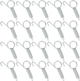 20Pcs Spring Latch Hook Pet Door Latch Spring Cage Latch Cage Lock Metal Finger Spring Door Hook for Fixing Rabbits Birds Dogs Cats Squirrels Small Animals
