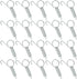 20Pcs Spring Latch Hook Pet Door Latch Spring Cage Latch Cage Lock Metal Finger Spring Door Hook for Fixing Rabbits Birds Dogs Cats Squirrels Small Animals