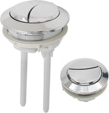 Toilet Tank Push Button 48mm Thread Diameter Dual Push Flushing Button Adjustable Toilet Water Tank Button Replacement, Pack of 1