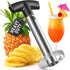 Pineapple Corer and Slicer, Heavy-Duty Stainless Steel Reinforced Thicker Blade Easy-to-Use Pineapple Core Remover & Peeler Tool