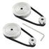 2Pcs Set GT2 Synchronous Wheel 20&60 Teeth 5mm Bore Aluminum Timing Pulley with 2Pcs Length 200mm Width 6mm Belt