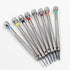 8 pieces 0.6-2.0mm Professional Precision Micro Flat Head Screwdriver Set for Glasses Watches Jewelers Electronics Repair