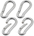 4Pack 2.75 inch Flag Pole Snap Clip Hooks Flagpole Attachment Spring Snap Hook Stainless Steel Carabiner Clips Heavy Duty Quick Link Carabiners for Indoor & Outdoor, Silver