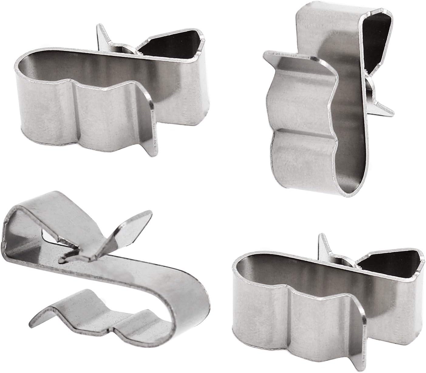 60pcs Solar Panel Cable Clips Trailer Wire Clips Stainless Steel, 0.85" / 22mm Length