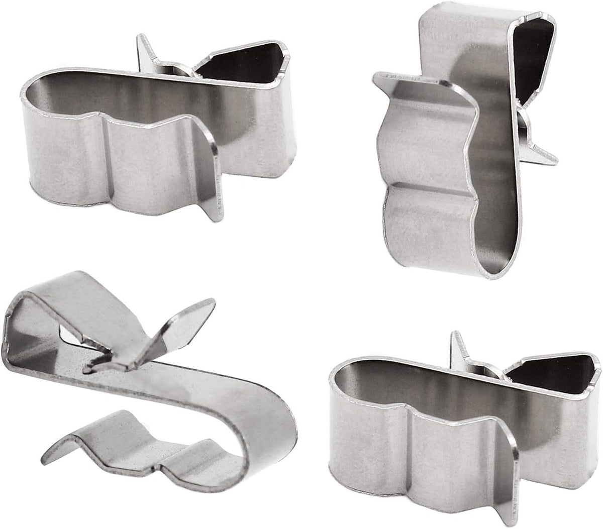 60pcs Solar Panel Cable Clips Trailer Wire Clips Stainless Steel, 0.85" / 22mm Length