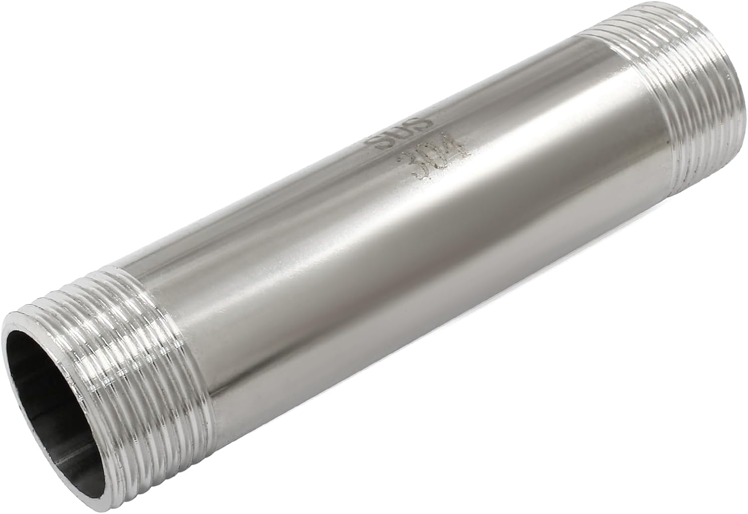 4 Inch / 100mm Male Thread Pipe Fitting Connection, 3/4 Inch NPT Stainless Steel Nipple Pipe