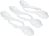 Asian Soup Spoons Set of 6, Ceramic Japanese Soup Spoons, Ramen Spoon for Cereal Wonton Dumpling Noodles,Table Spoon Set Dishwasher Safe Easy To Clean, White