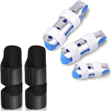 Finger Splint, 5PCS Finger Support Brace Finger Stabilizer for Broken Fingers Straightening Arthritis Knuckle Immobilization, Blue & Black