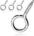 100pcs 3/4 Inch Eye Hooks Screw, 