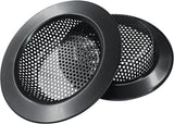 2 Pcs Sink Strainer Stainless Steel Kitchen Sink Drain Strainer Basket Cover Mesh Hair Food Catcher with Large Wide Rim 4.4" Diameter, Matte Black