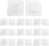 30 Pair Double Sided Adhesive Hooks Wall Adhesive Hooks Wall Hanger Holder Utility Wall Hooks for Bathroom Kitchen Office Hanging