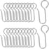 60 Pack S-Shaped Metal Curtain Track Hooks, Small Drapery Hooks Drape Pins, Ceiling Curtain Track Holders for Indoor/Shower/Window