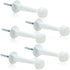 5 Pack Solid Rigid Door Stops Heavy Duty Door Stops 3" Door Stoppers with Rubber Tip for Wall & Door Protection, White