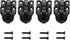 4Pack Retro Black Box Toggle Latch Antique Duckbilled Hasp Latch Catch with Padlock Hole Box Hasp Lock Toggle Hasp Latches Hardware for Jewelry Box Cabinet Wooden Case Ordinary Box Crafts