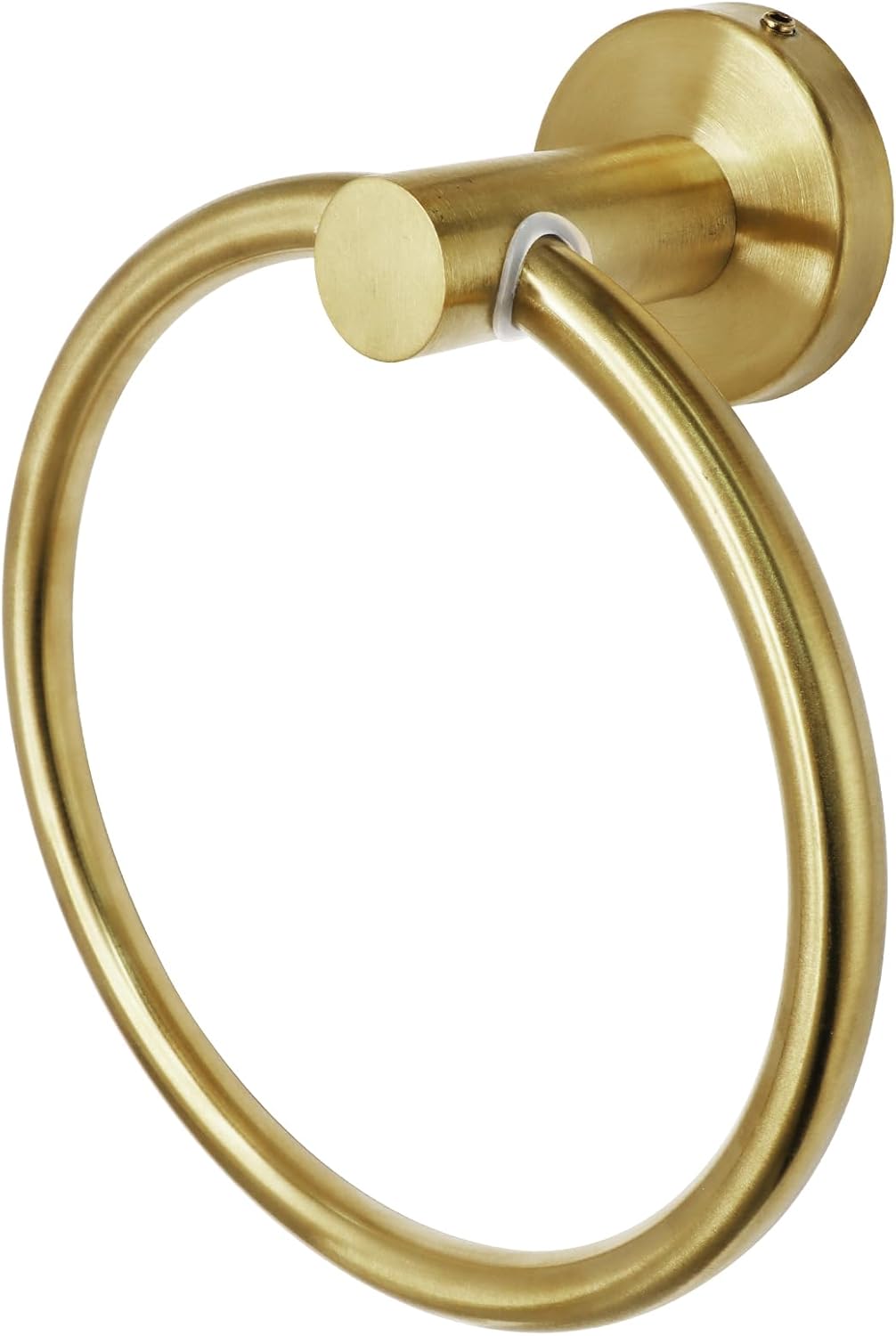 Brushed Gold Towel Ring, Stainless Steel Hand Towel Holder Modern Rack Hanger Round for Bathroom Wall Mounted (1 Pack)