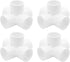4Pcs 3/4 Inch PVC Fittings, 5 Way PVC Pipe Fittings Elbow Fittings, SCH40 Furniture Grade Corner Fitting Connector, Fits 3/4" PVC Pipes