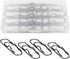 20 PCS Metal Pen Clips, Black Pen Holder, Multifunctional Pen Clip Holders for Notebooks, Paper, Clipboard