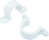 100Pcs 1/2 Inch PVC Pipe Clamps, 2 Hole Pipe Strap Plastic Conduit Clamp Conduit Clips for PVC Pipes Conduit Cables Hose, White