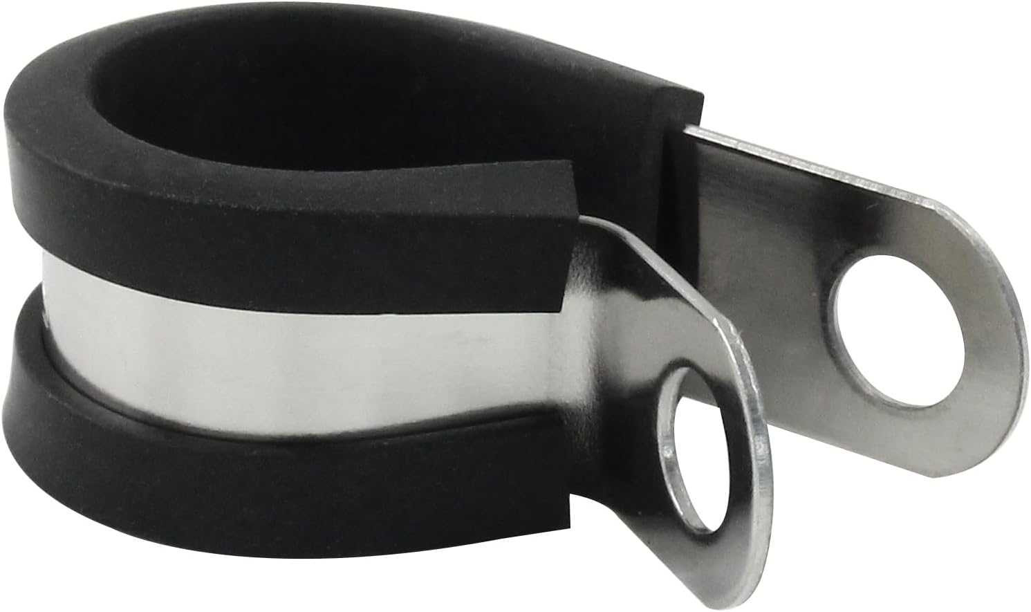 20 PCS 5/8 Inch Cable Clamp 304 Stainless Steel Pipe Clamp, Rubber Cushioned Insulated