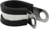 20 PCS 5/8 Inch Cable Clamp 304 Stainless Steel Pipe Clamp, Rubber Cushioned Insulated