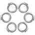 6 Pcs M10 304 Stainless Steel Lifting Eye Nut, 3/8" Metric Ring Shape Nut Threaded Fastener for Boating/Industrial Use