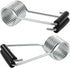 4 Pack Spring Door Closer, Automatic Self-Closing Door Hinge with Rubber Bumper for Cabinet, Closet and Interior Doors