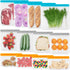 12 Pack Reusable Freezer Bags Dishwasher Safe, Leakproof Food Storage Bags, Silicone Bags for Food Storage Home Organization (4 Reusable Snack Bags 4 Sandwich Bags 4 Gallon Freezer Bags)