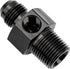 6AN to 3/8 NPT with 1/8" NPT gauge port Fuel Pressure Take off Fitting Adapter Aluminum
