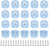 Transparent Screw Feet Rubber Pads Non Slip Non Skid Feet Pad for Furniture -Pack of 20