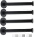 Wall Hooks Heavy Duty Coat Hooks Stainless Steel Clothes Hanger for Hanging Bathroom Towels Handbag Black 6-inch Length with 16mm Shank Dia - Pack of 4