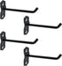 Pegboard Hooks Heavy Duty Metal Steel 3/8" Square Hole Peg Hooks Suitbale for 1.5" Spaced Pegboards Garage Wall Hooks for Organizing Tools in Home or Garage 4" Length Black- 4pcs
