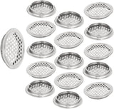 20pcs Soffit Vents 2.08" Mounting Dia Stainless Steel Round Air Vent Louver for Cabinet Bathroom Office Kitchen Ventilation