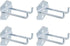 Pegboard Hooks Heavy Duty Metal Steel 3/8" Square Hole Peg Hooks Suitbale for 1.5" Spaced Pegboards Double Arm Wall Hooks for Organizing Tools in Home or Garage 3-inch Length -6pcs