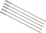 1/4 Inch Hex Shank Magnetic Long Cross Screw Head Screwdriver Bits PH2 4mm Dia Cross Head Magnetic Screwdriver Bits 8 inch Length-5pcs