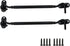 Gate Latch Hook and Eye Latch for Door Barn Door Lock Stainless Steel Door Latch for Shutters Window Shed Cabinet Black 8-inch Length - 2pcs