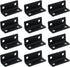 L Bracket for Shelves Heavy Duty Corner Brace Stainless Steel Shelf Brackets Metal Braces for Wood Furniture Cabinet Chair, Black ,1.8" x 0.79"x 0.79"-5pcs